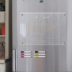 Reusable Fridge Calendar & Weekly Planner